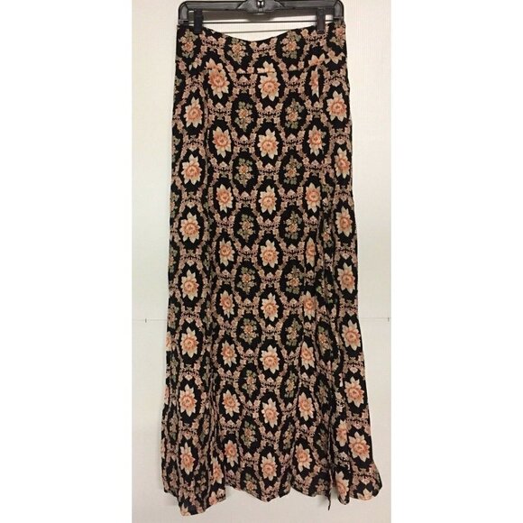 Flynn Skye Black Floral Rara Maxi Skirt M NWOT - Picture 2 of 14